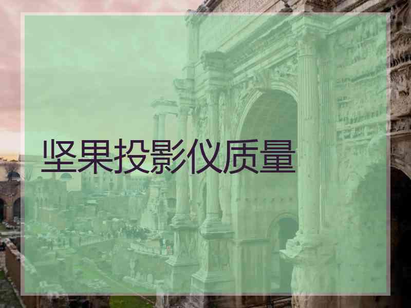 坚果投影仪质量