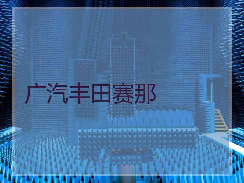 广汽丰田赛那