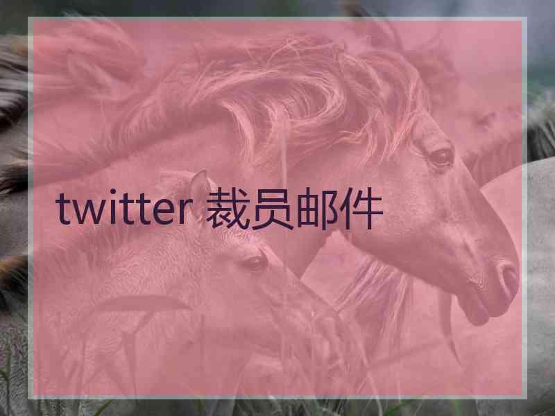 twitter 裁员邮件