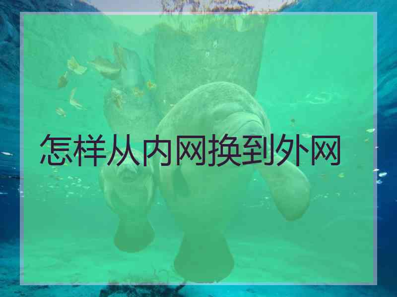 怎样从内网换到外网