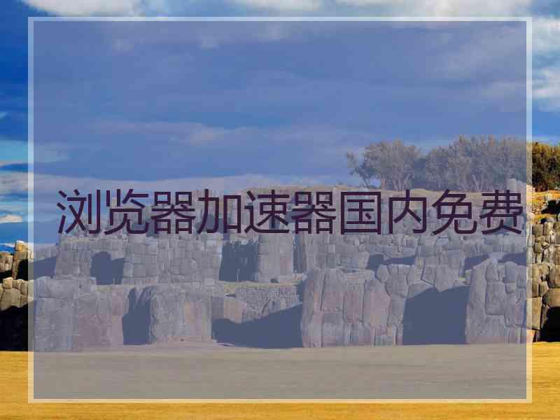 浏览器加速器国内免费