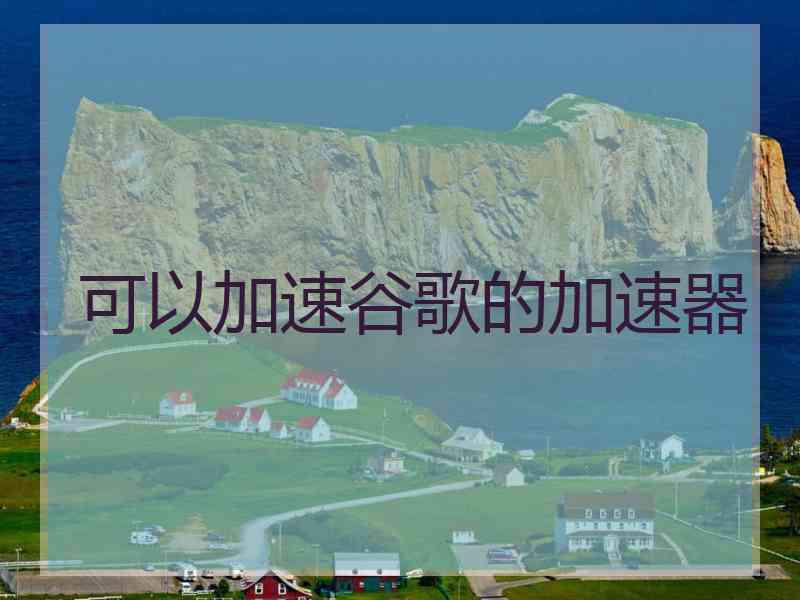 可以加速谷歌的加速器