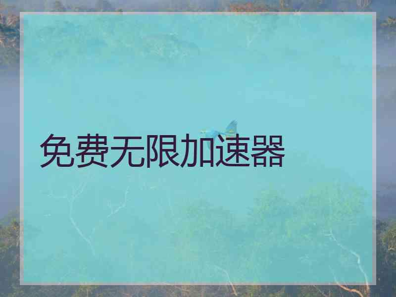 免费无限加速器