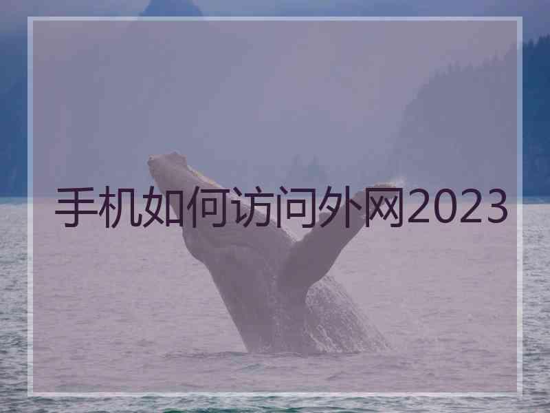 手机如何访问外网2023