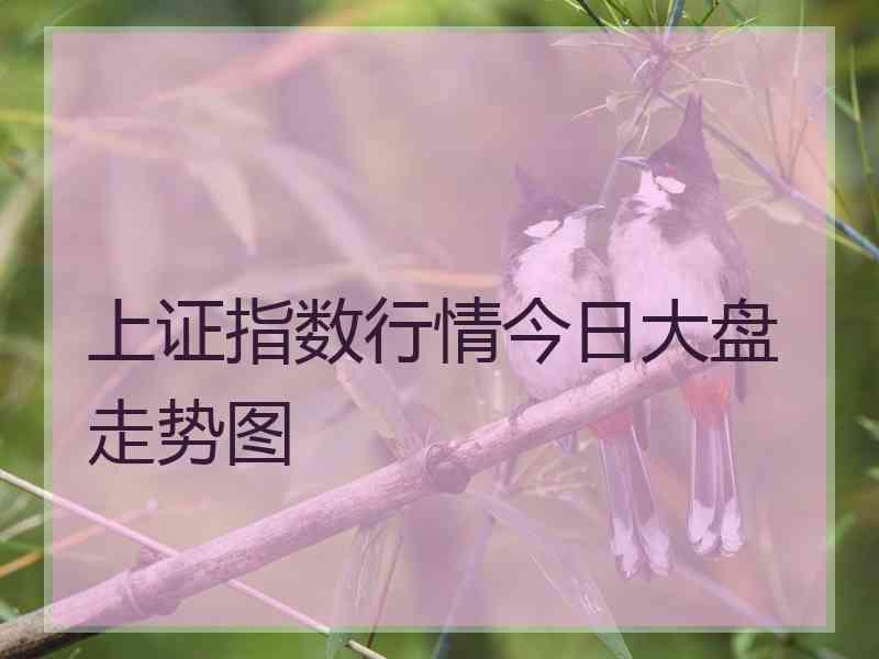 上证指数行情今日大盘走势图