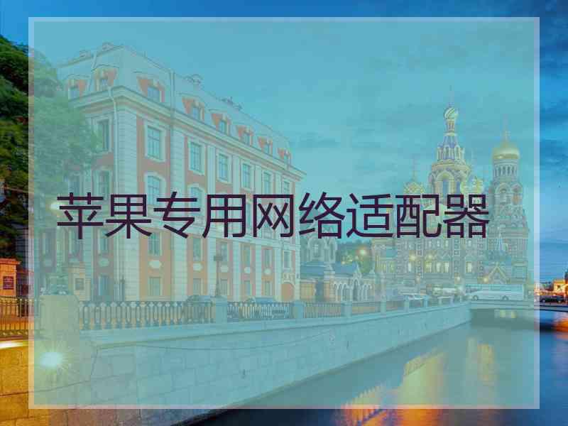 苹果专用网络适配器