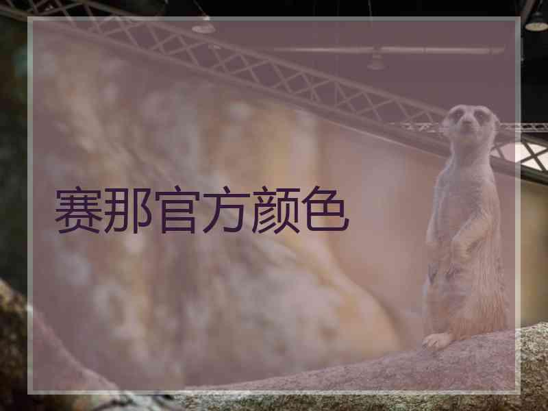 赛那官方颜色