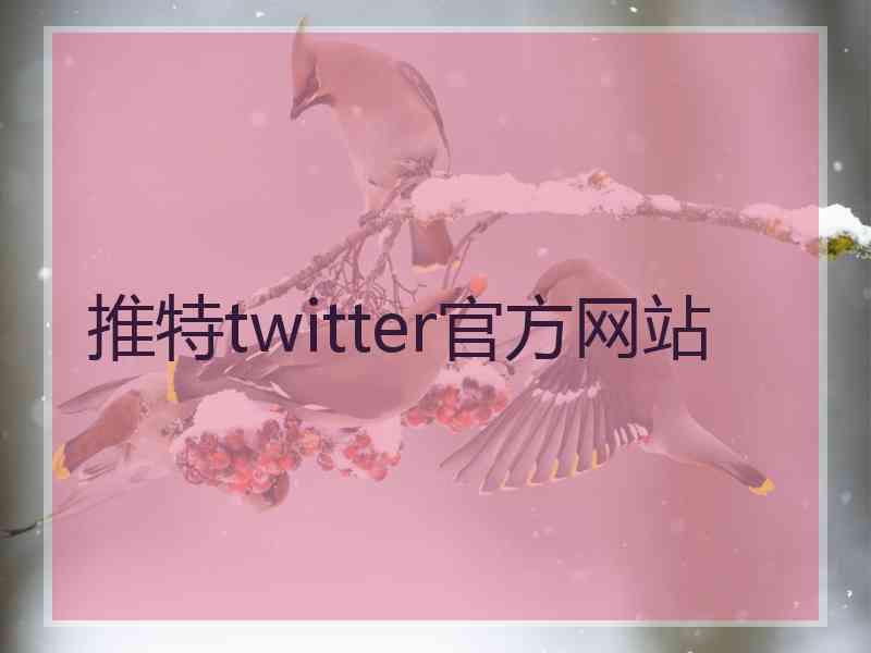 推特twitter官方网站