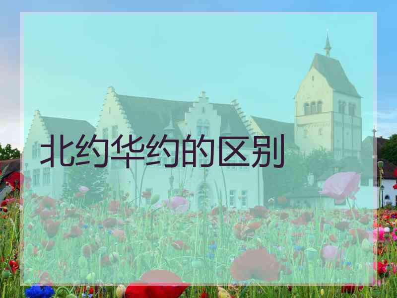 北约华约的区别