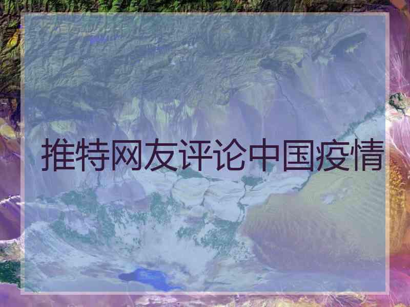 推特网友评论中国疫情