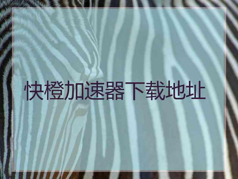 快橙加速器下载地址