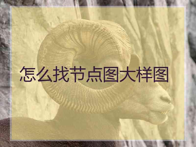 怎么找节点图大样图