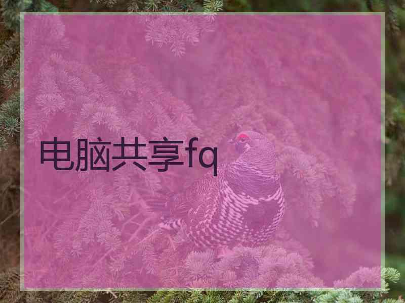 电脑共享fq