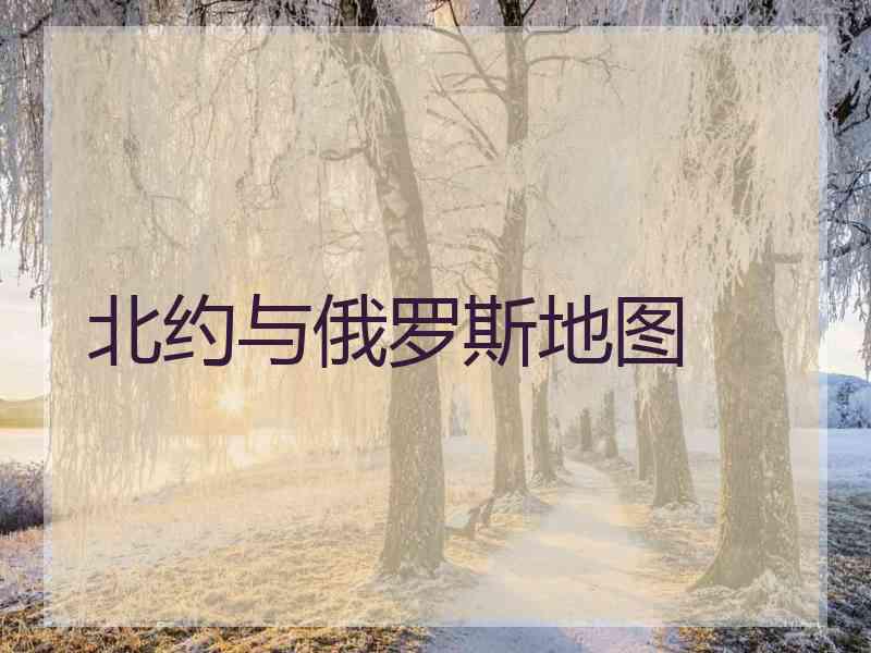 北约与俄罗斯地图
