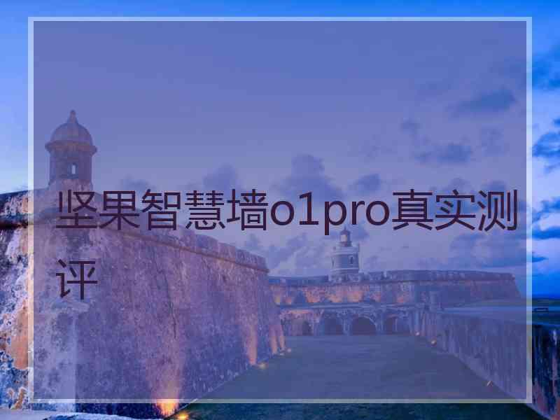 坚果智慧墙o1pro真实测评
