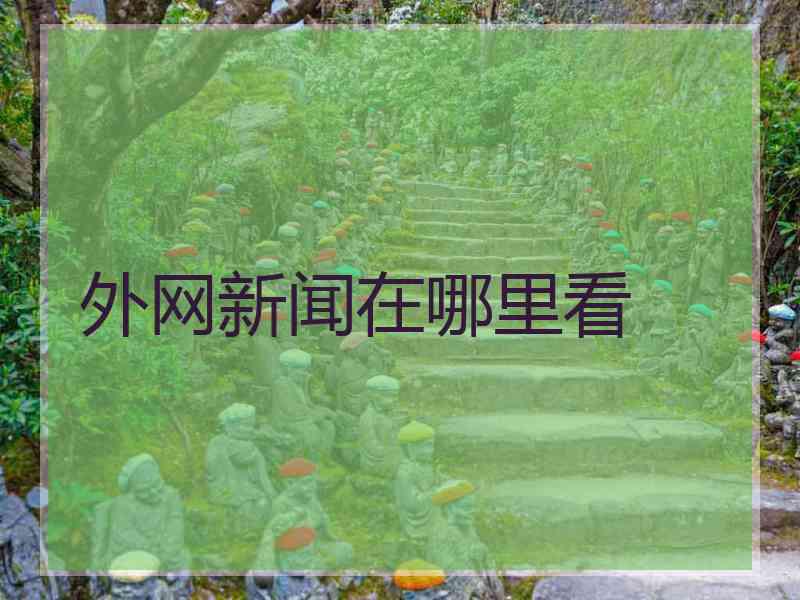 外网新闻在哪里看