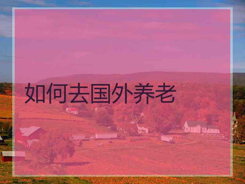 如何去国外养老