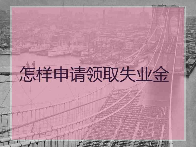 怎样申请领取失业金