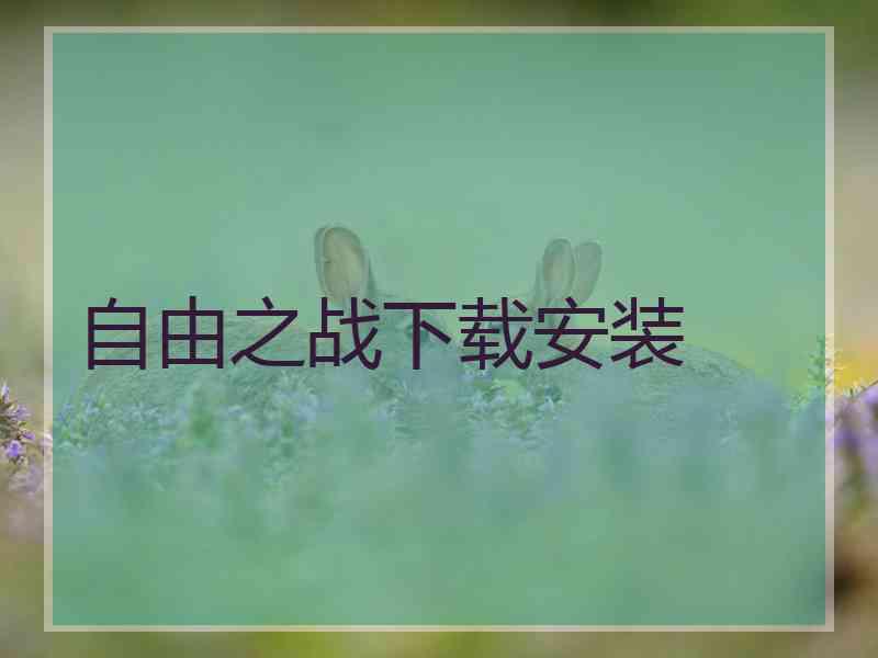 自由之战下载安装