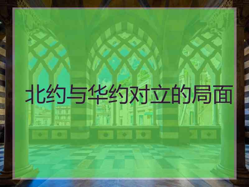 北约与华约对立的局面