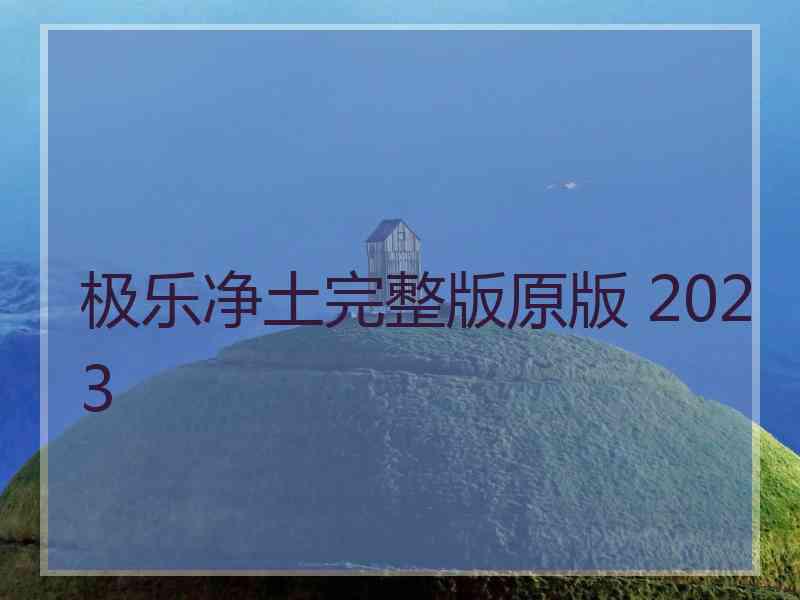 极乐净土完整版原版 2023