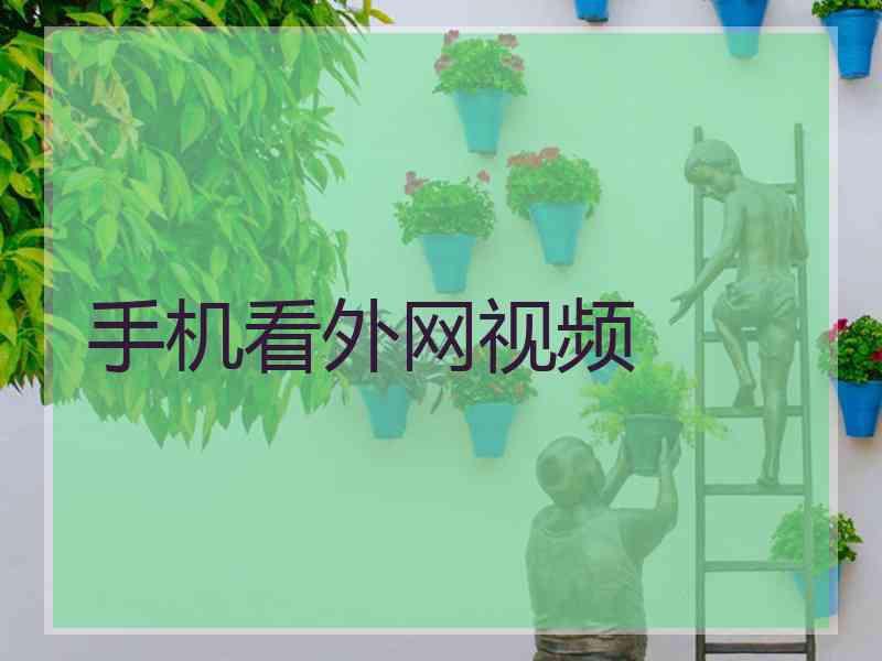 手机看外网视频