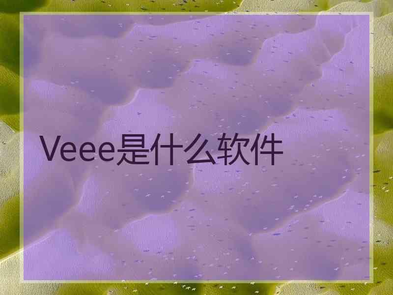 Veee是什么软件