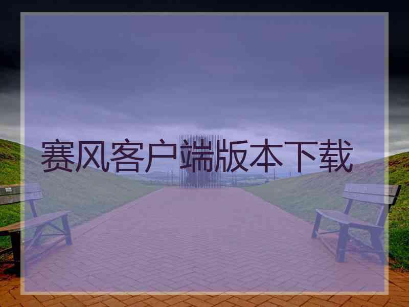 赛风客户端版本下载